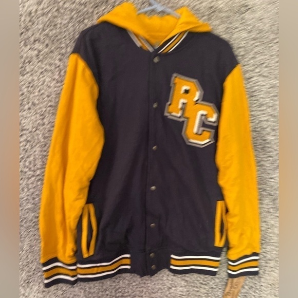 Young Mens Roebuck Varsity Jacket Large Cotton Blend New With Tag